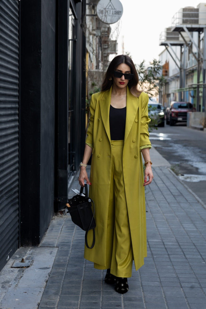 A Long coat suit with pants - AFRODA