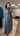 Piece Chambray Set – Tie - Waist Dress with Sleeveless Inner & Overshirt - afroda